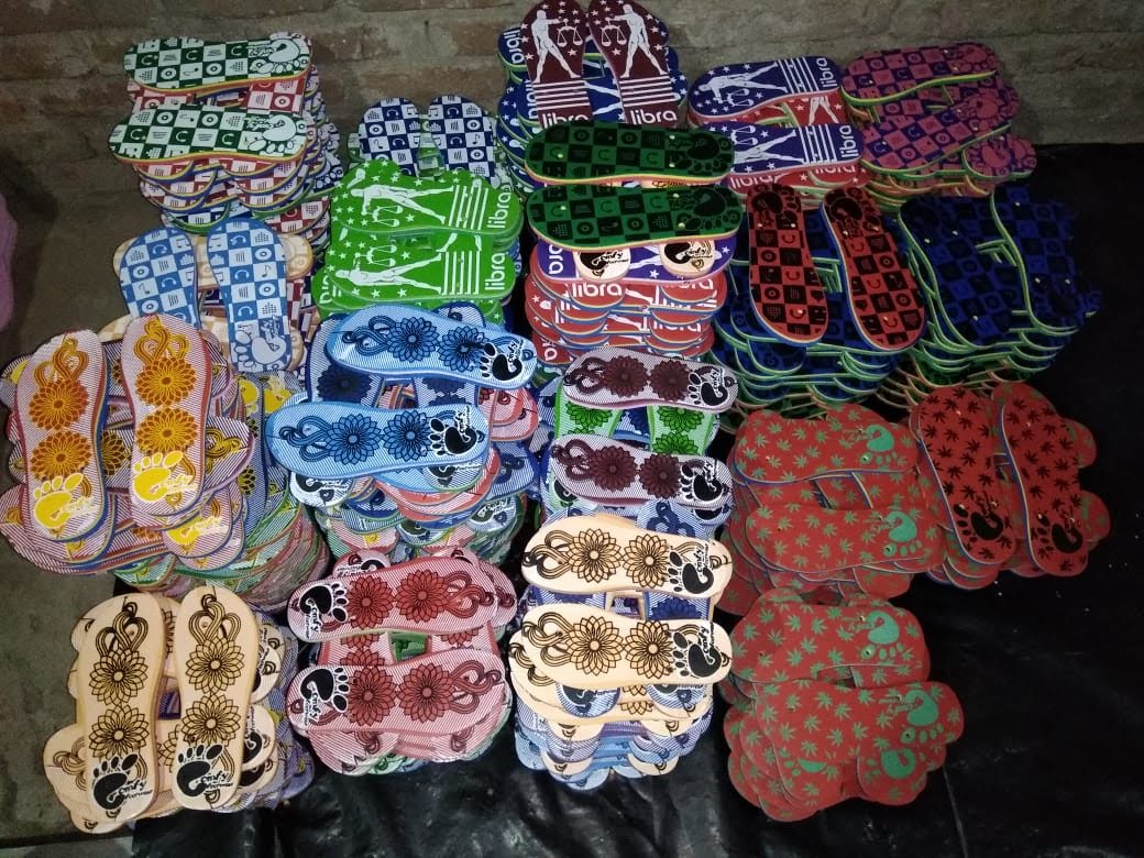 Mixed Waste Recycled Slippers